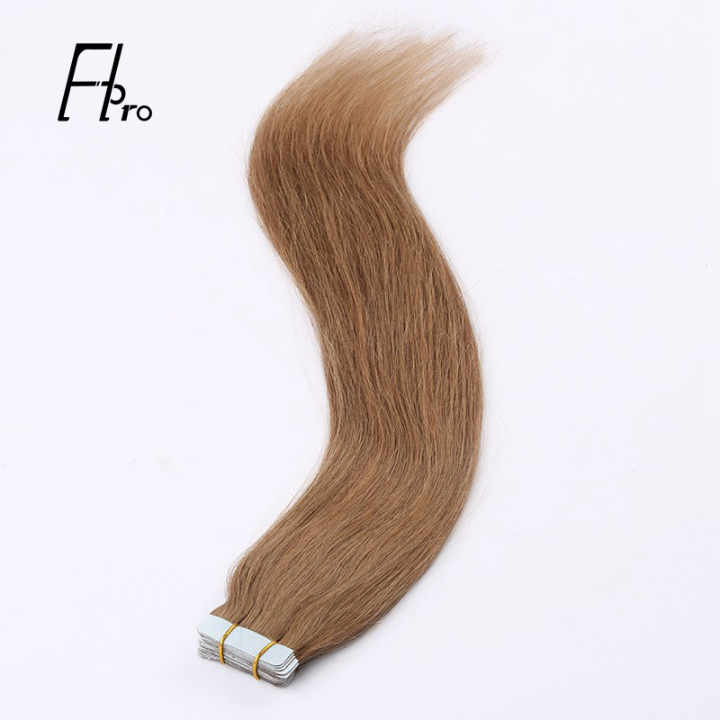 Premium Virgin Hair 6# Tape Hair Extensions Straight 18 inches